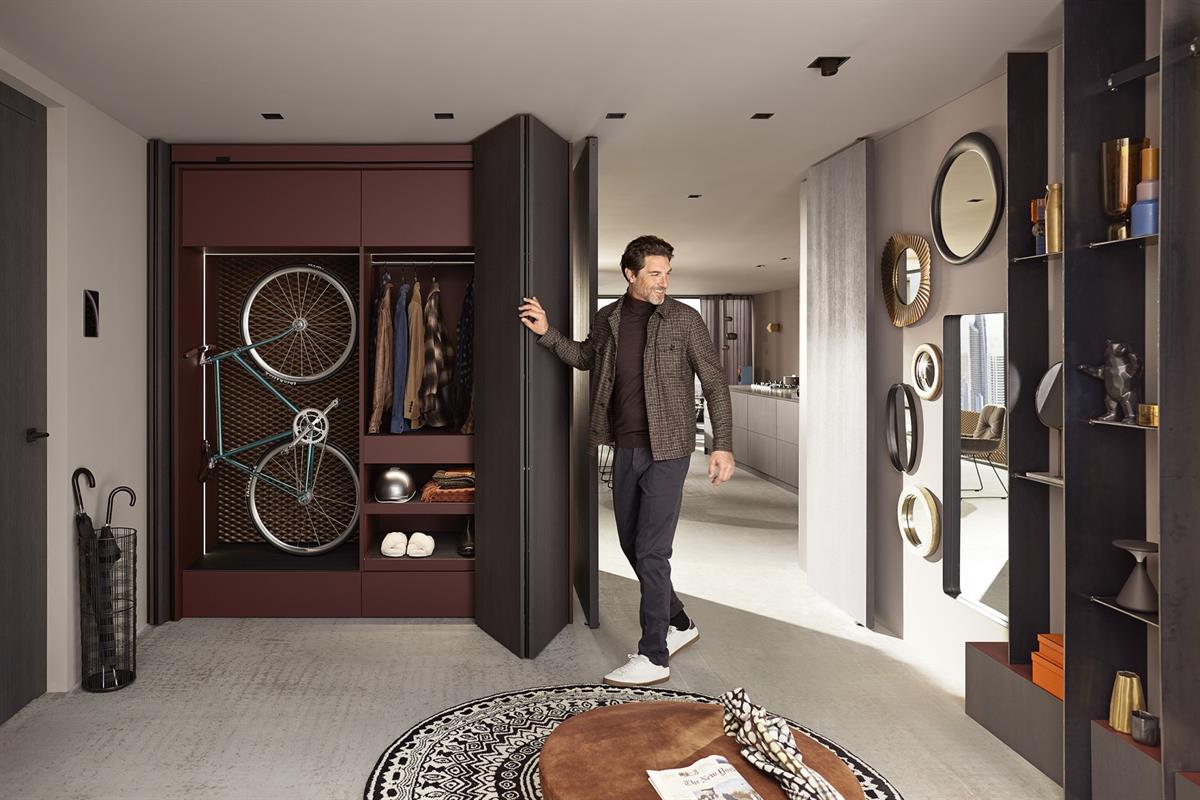 Blum Revego Duo + Duo Çift Kapak Açılır ve İçeri Kayar Kapak Sistemi