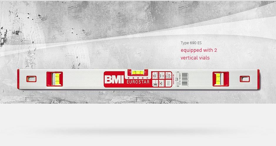 BMI EUROSTAR 690 Alüminyum Su Terazisi 40 cm.