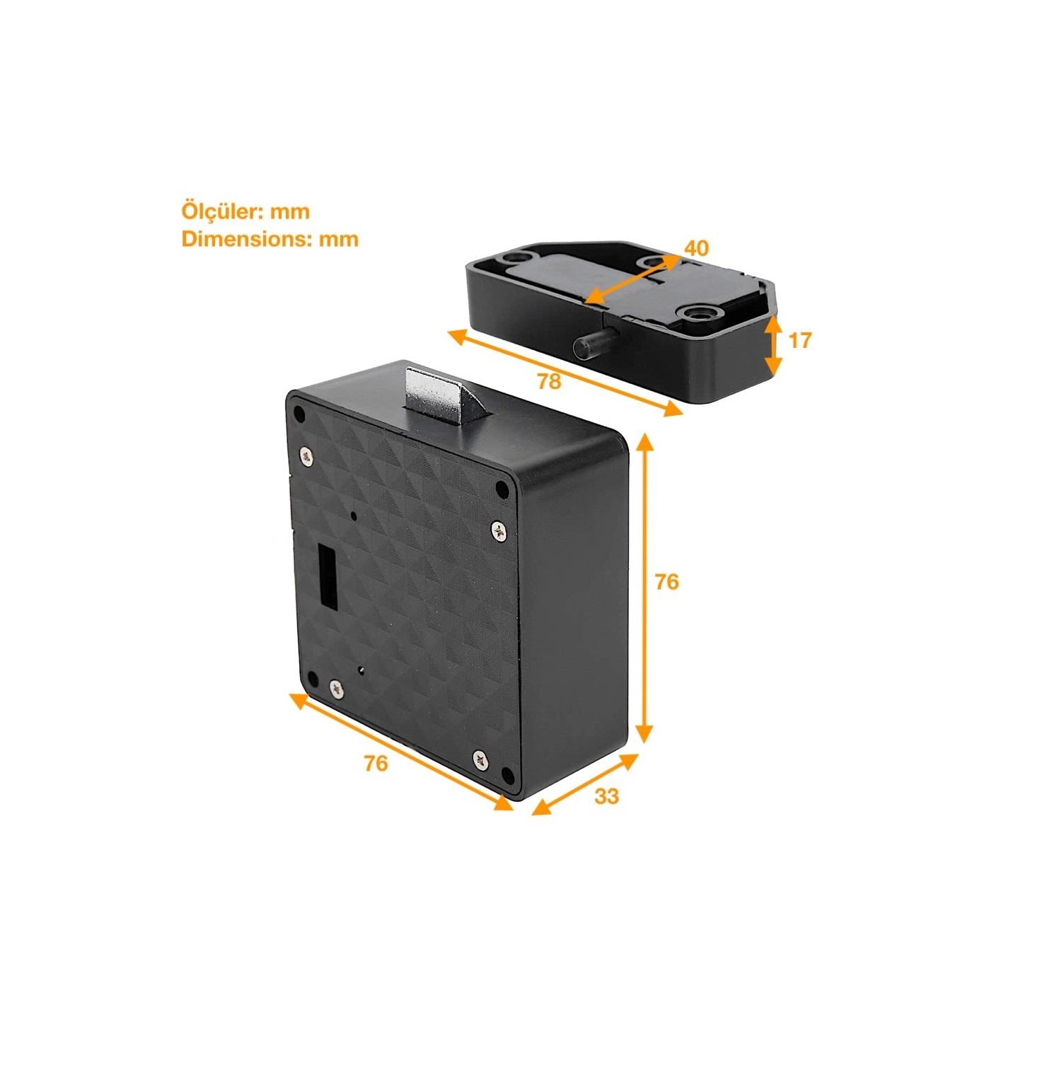 Çekmece Ve Dolaplar İçin Kart Okuyuculu Gizli Kilit Ddsgl-1s1500