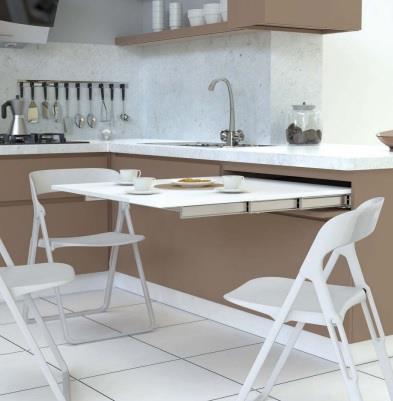 Çekmeceden Açılır Gizli Mutfak Masa Mekanizması Seti