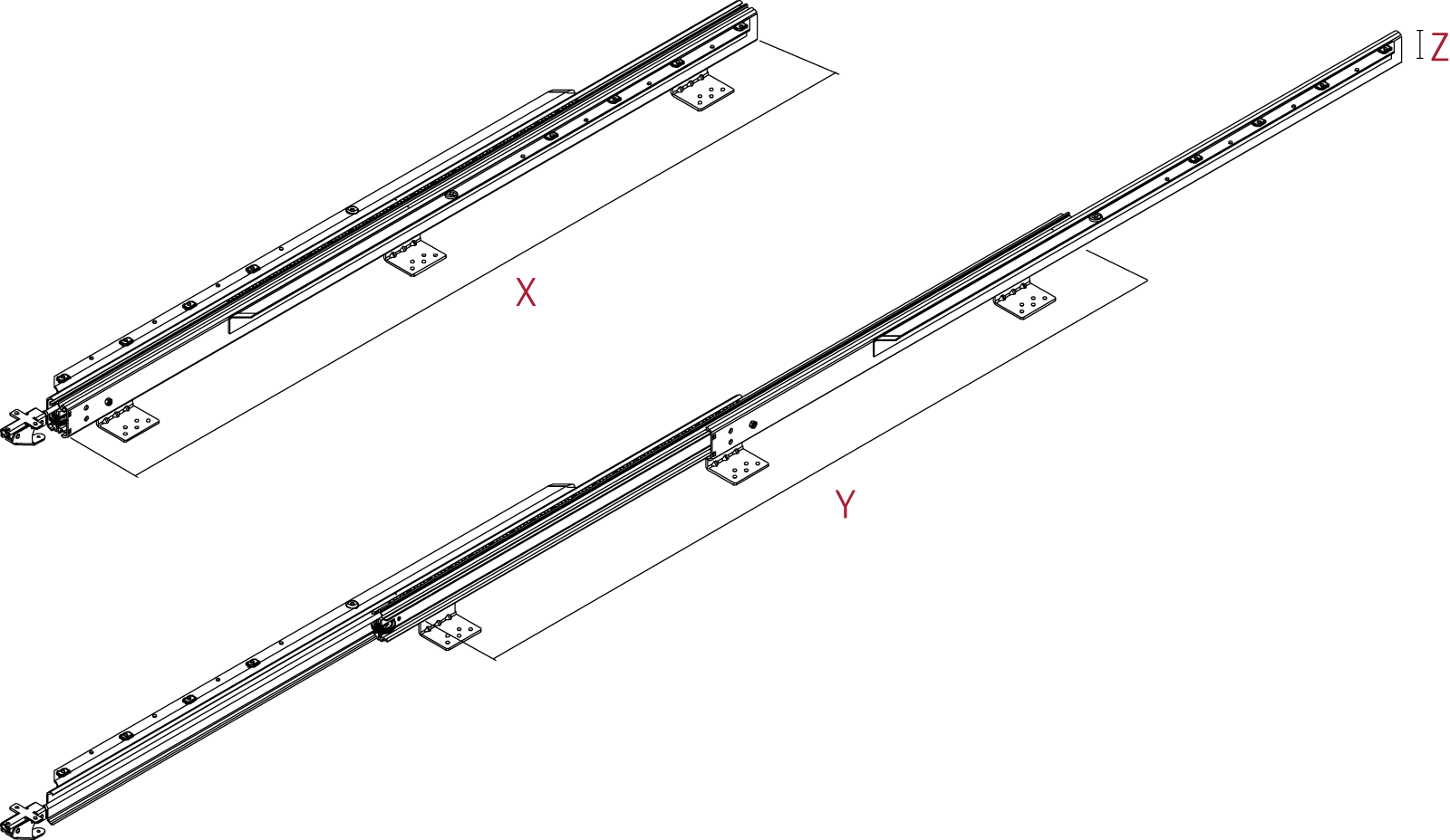 Çok Açılır Fonksiyonel Masa Rayı 98 Cm