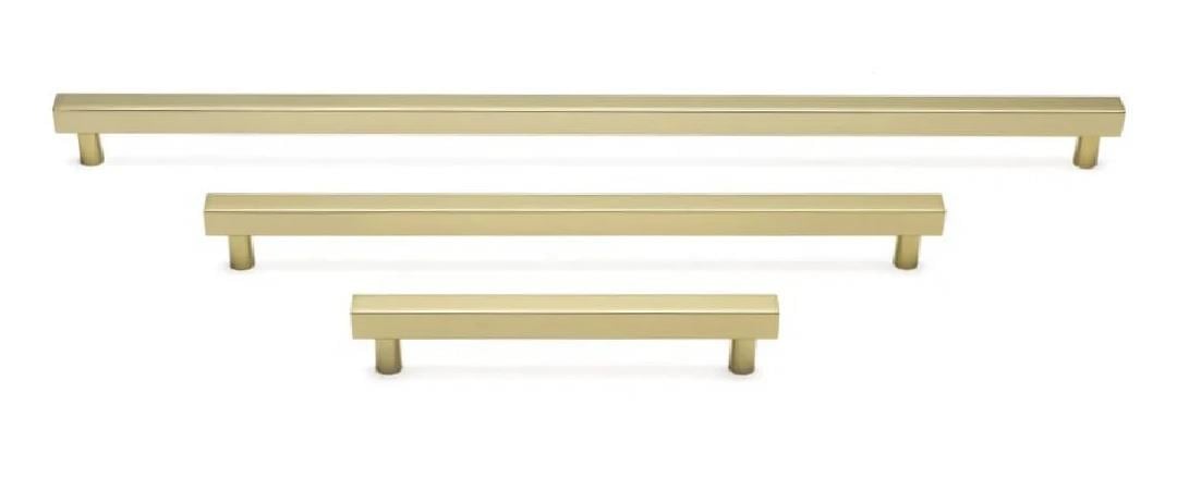 Cube Kare Boy Çubuk Kulp Parlak Altın 800 mm. 208800