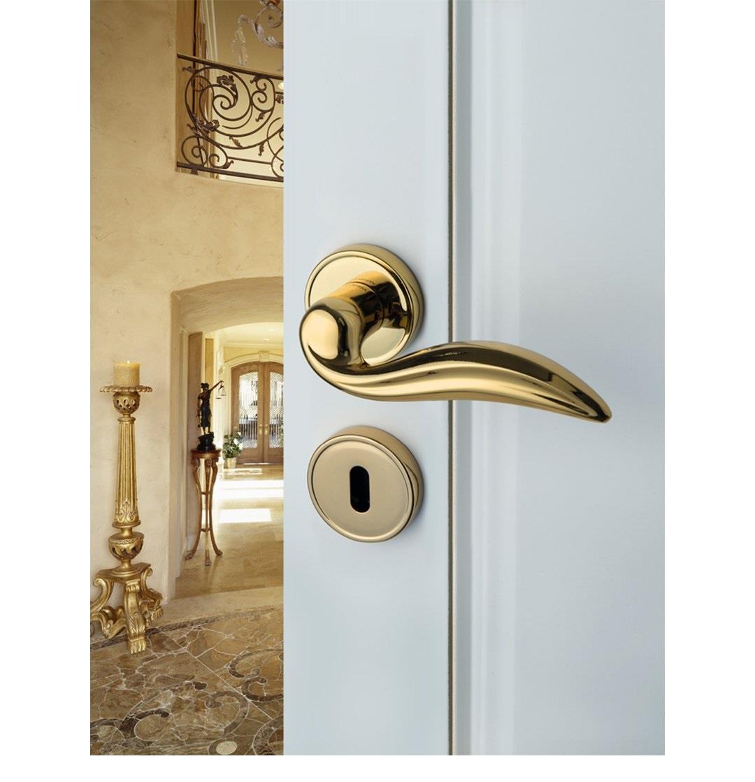 Diana Rozetli Kapı Kolu Parlak Altın - Wc