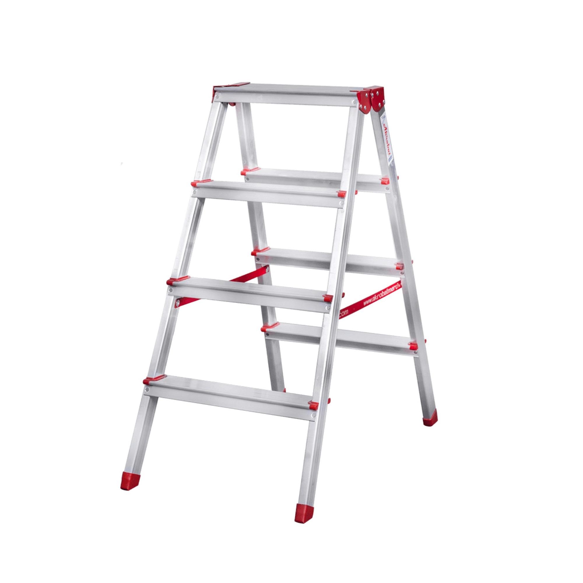 Dört Basamaklı Ev Tipi Katlanır Alüminyum Merdiven