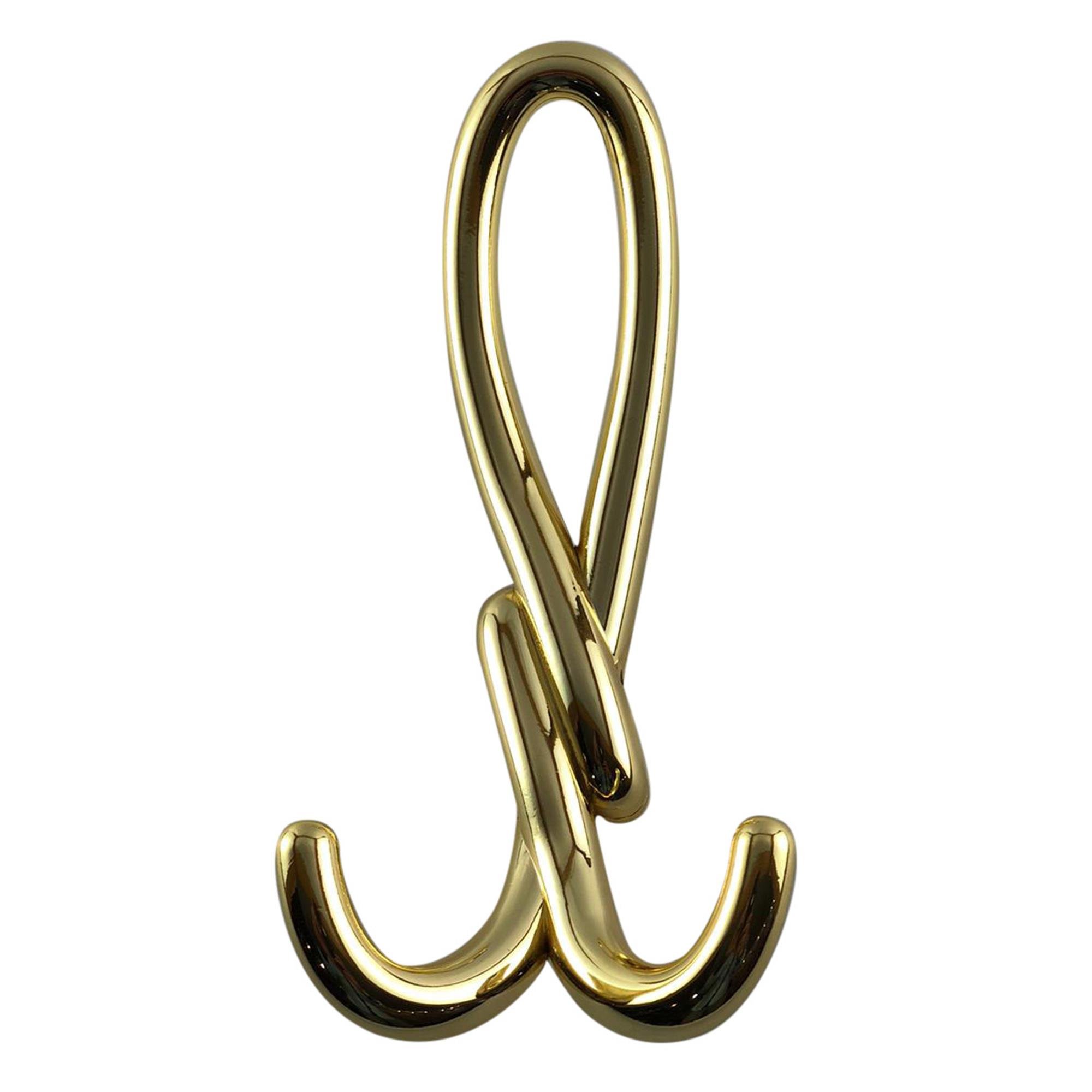 Düğüm Portmanto Askısı Büyük Boy Parlak Altın