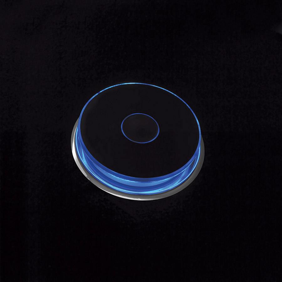 Elite Basaç Silindir Lüx Krom Işıklı Priz Ünitesi