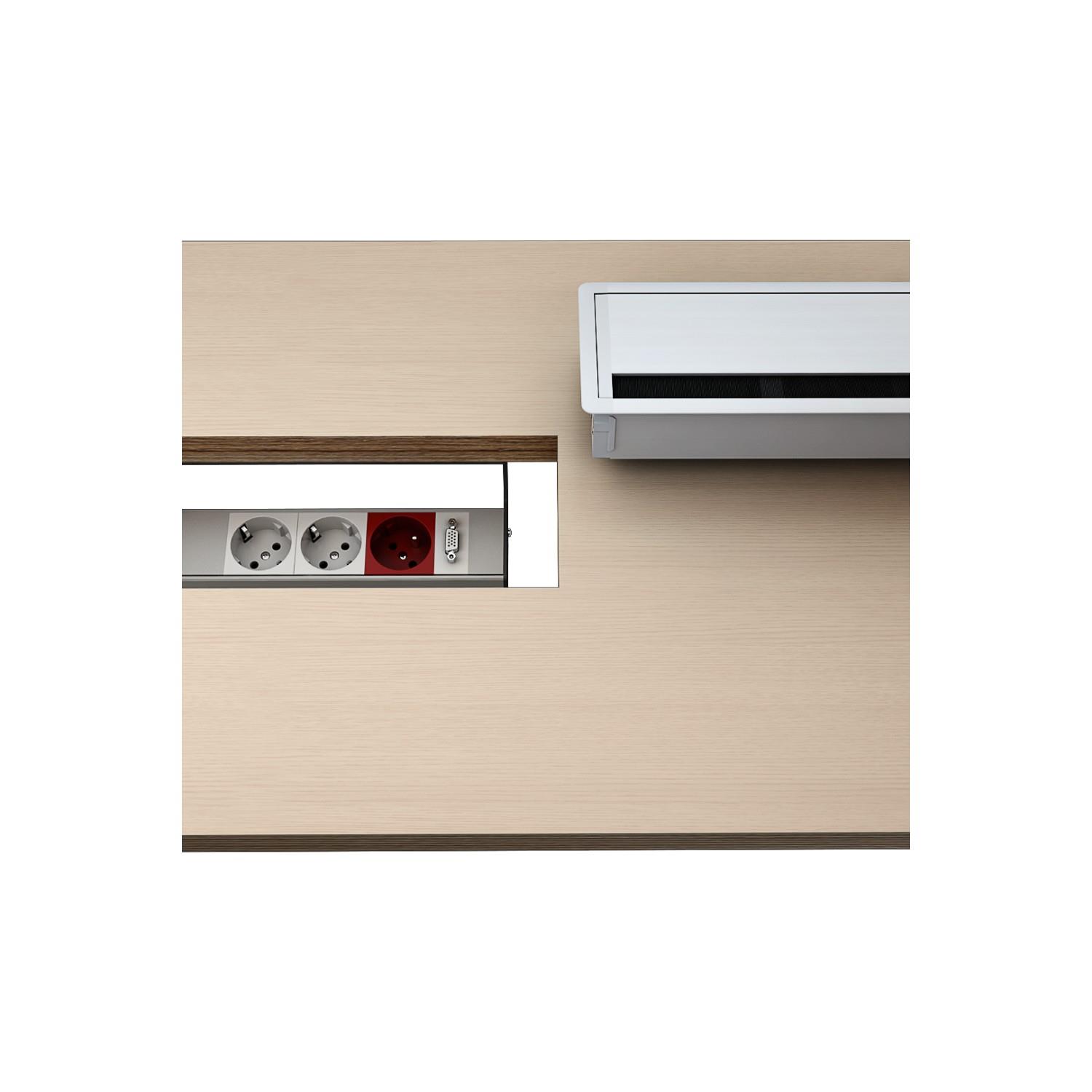 Fırçalı Alüminyum Kablo Kanal Kapağı 10.1200/40