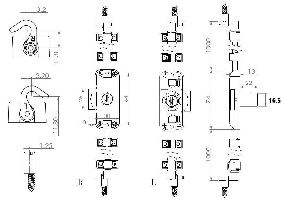 Gardrop İspanyolet Kiliti