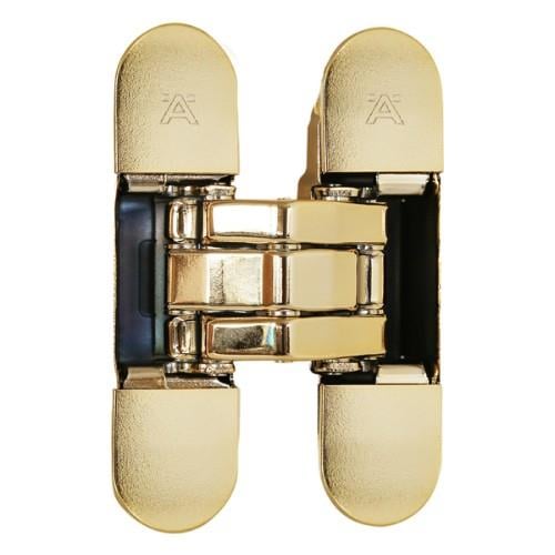 Gizli Ayarlı Kapı Menteşesi Parlak Pirinç 120*31 Mm