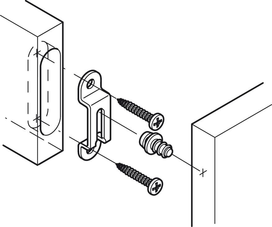 Gizli Dolap Panel Bağlantı Elemanı 