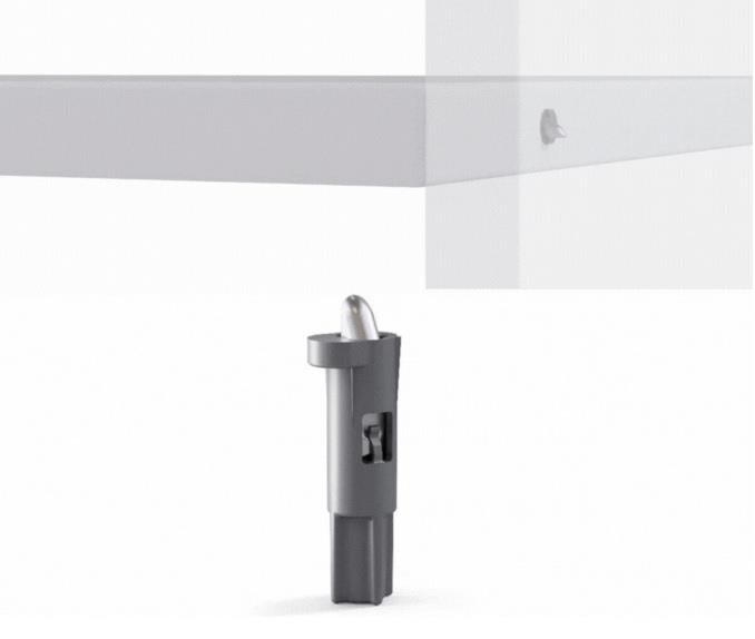 Gizli Görünmeyen Yaylı Raf Pimi Ahşap 4 Adet