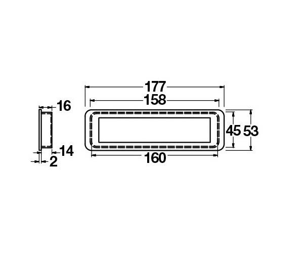 Gömme Kulp Kayı Krom-beyaz 160 Mm