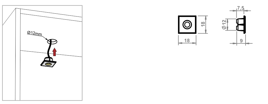 Gömme Mini Power Led Lamba Aydınlatma