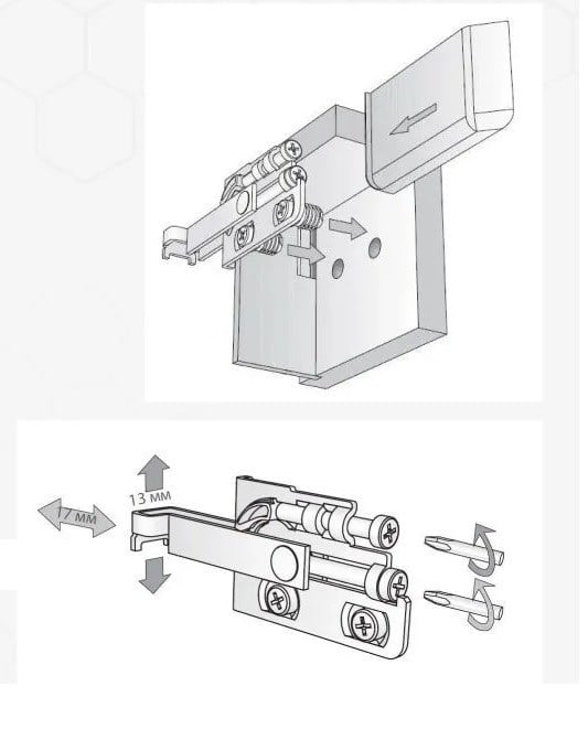 Hafele SC4 Metal Kapaklı Dolap Askı Galvaniz Sağ+Sol
