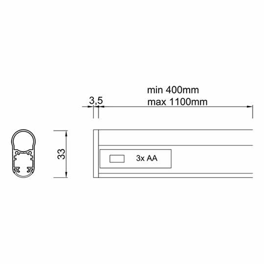 Hareket Sensörlü Işıklı Askı Borusu Profili