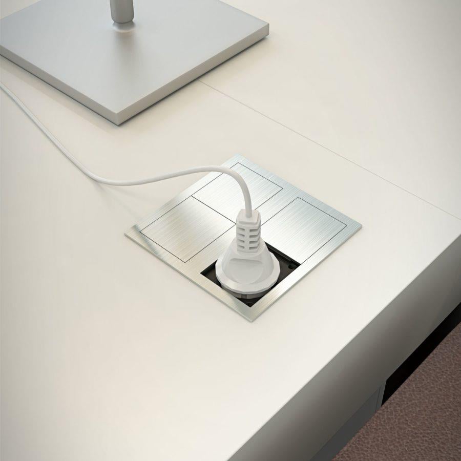 Hit İkili Fonksiyonel Gizli Priz Seti İnox