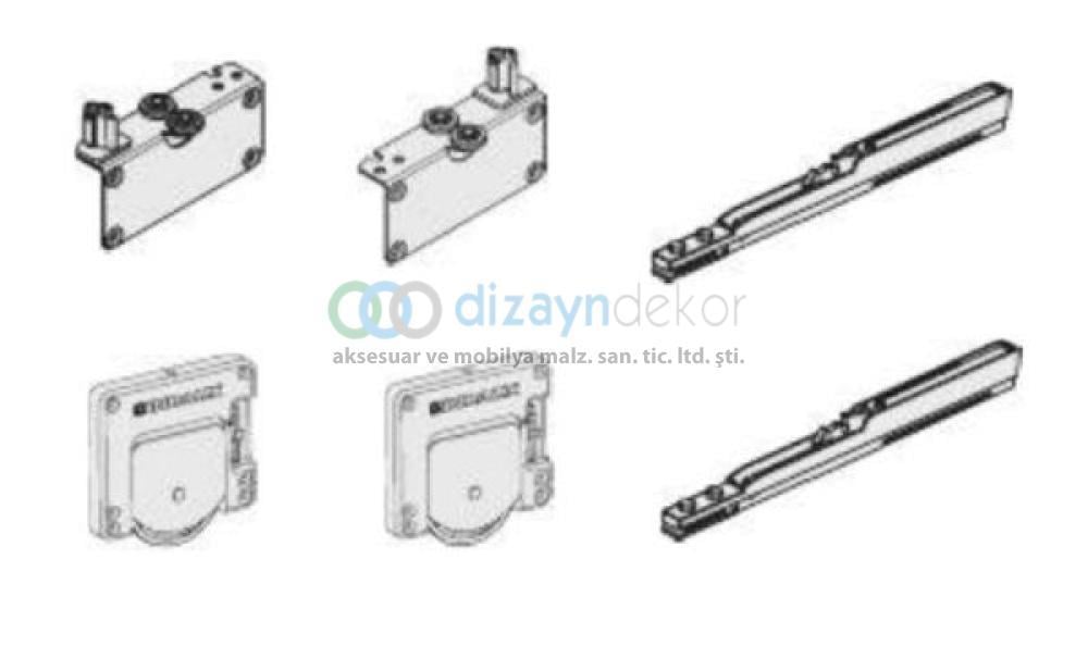 İçten Çalışır Frenli Sürgü Sistemi-takım