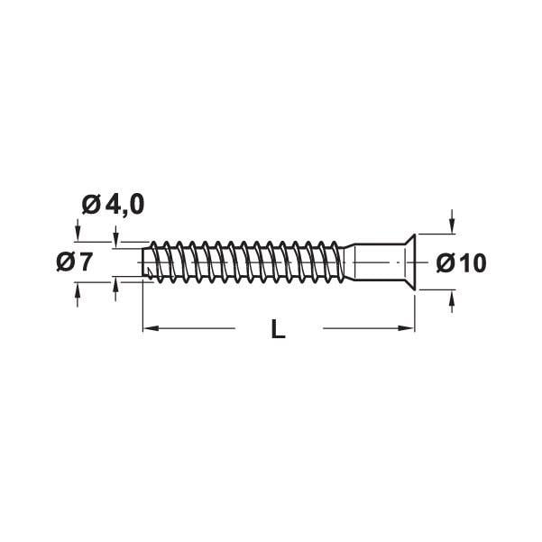 Kabin Toplama Vidası Alyan-yıldız Başlı 7*70 Mm