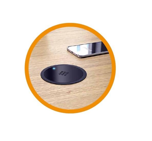 Kablosuz Wifi Şarj Cihazı Mat Siyah