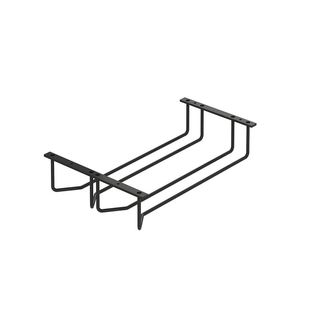 Kadeh Bardak Askısı 2 Bölmeli Krom-antrasit