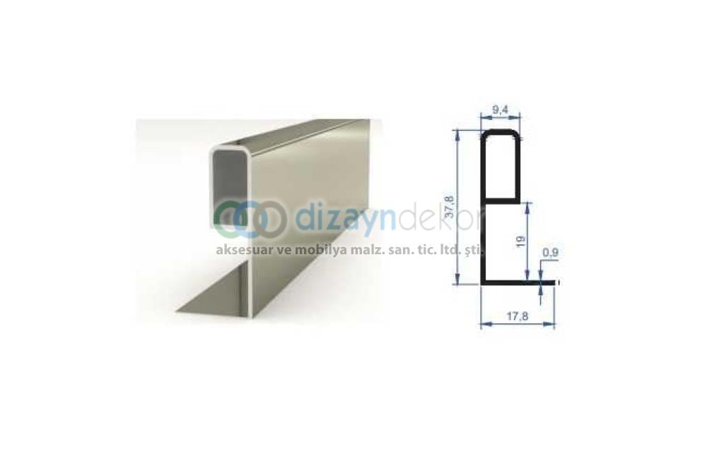 Kapak Ve Sürgü Kulp Profili Parlak El. P 250 Cm