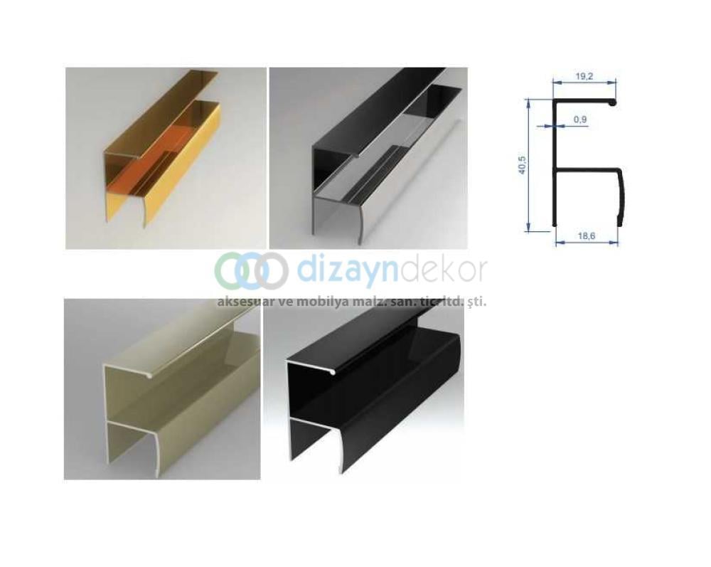 Kapak Ve Sürgü Kulp Profili Parlak El. Y 250 Cm