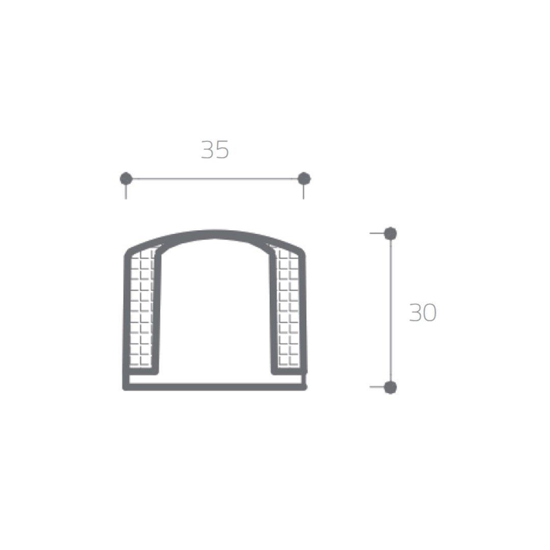 Kapı Stoperi Antik 35 mm Vidalı-Yapışkanlı