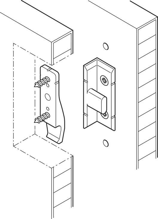 Keku Panel Bağlantı Elemanı-dikey 30 Mm-4 Adet