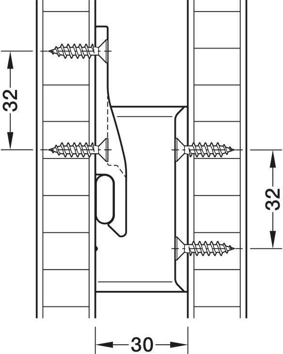 Keku Panel Bağlantı Elemanı-dikey 30 Mm-4 Adet