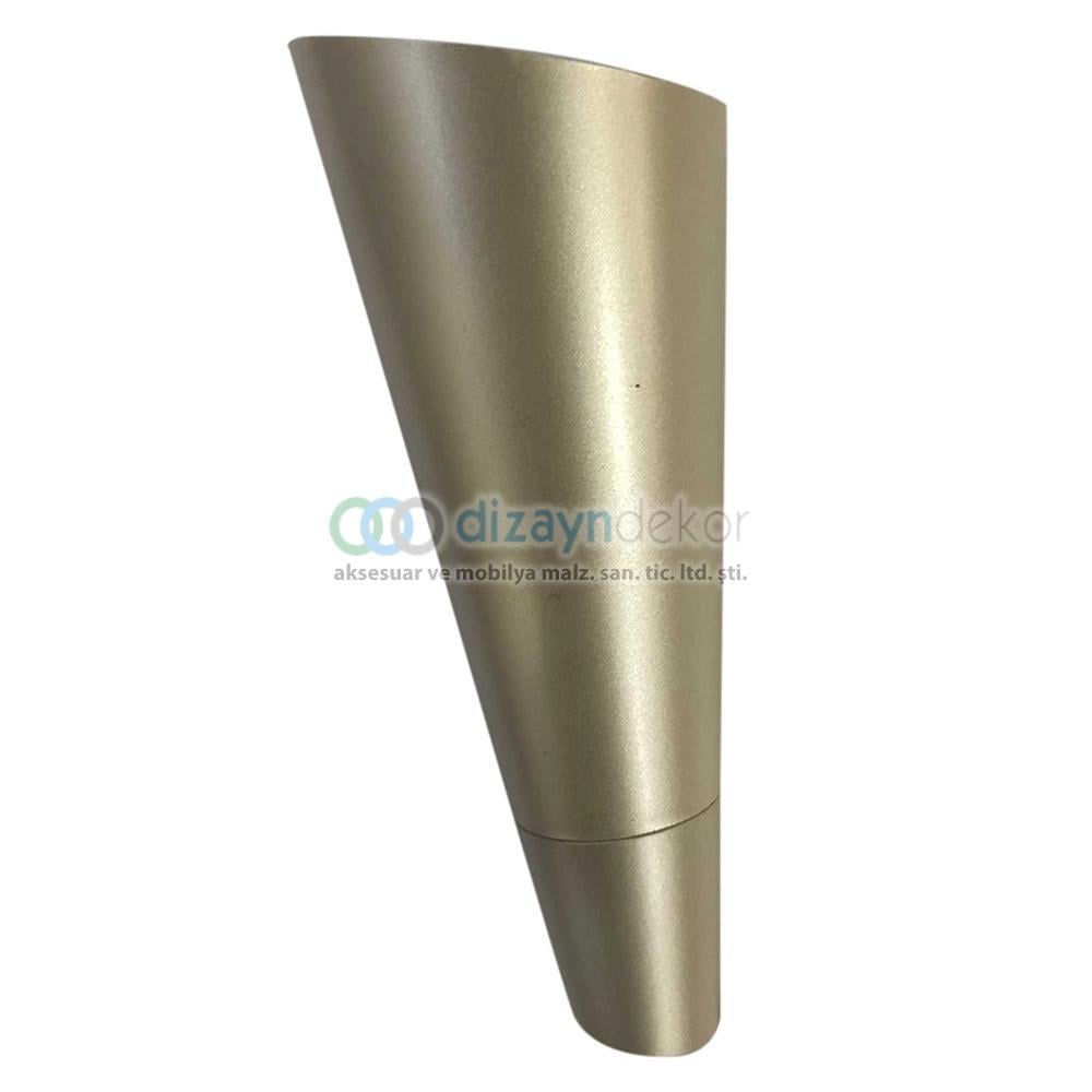 Konik Açılı Koltuk Kanepe Ve Dolap Ayağı Ekru Beyaz 23 Cm