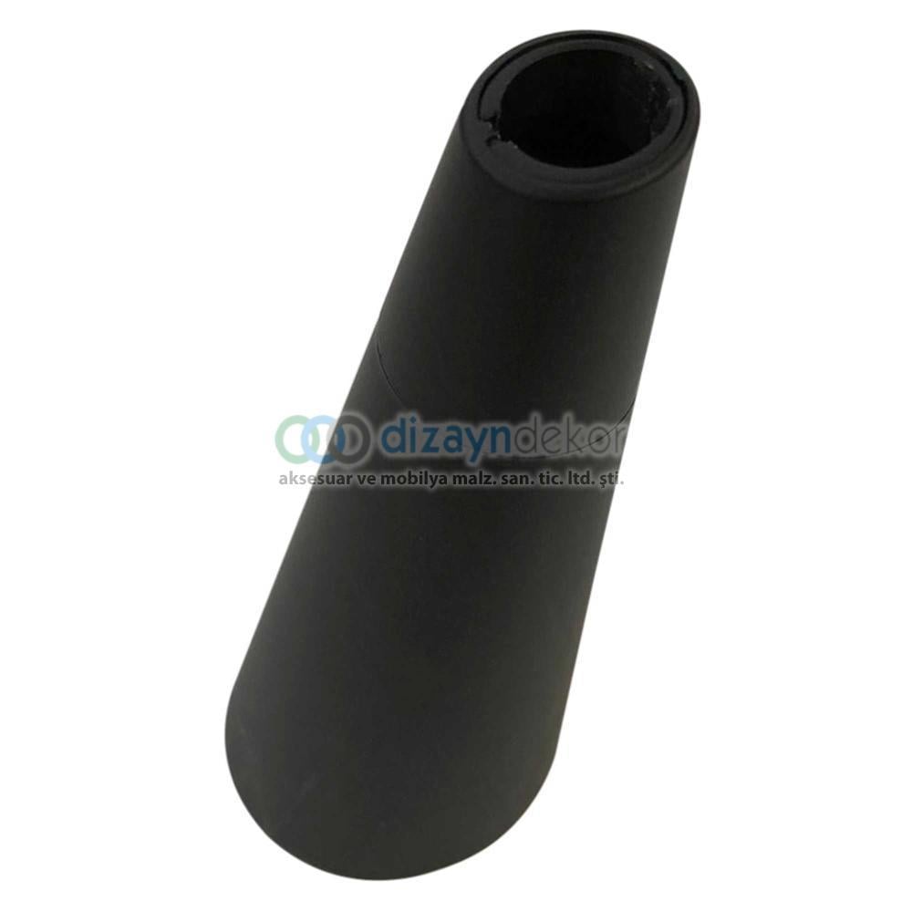 Konik Açılı Koltuk Kanepe Ve Dolap Ayağı Mat Siyah 20 Cm