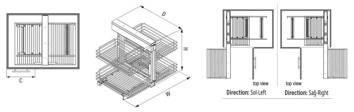 Körköşe Kiler Sistemi, Kapak Bağlantısız S3007