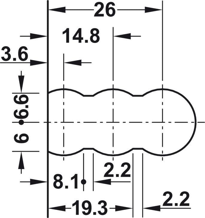 Lamello Cabineo RTA Dolap Bağlantı Elemanı - Beyaz 12 Adet
