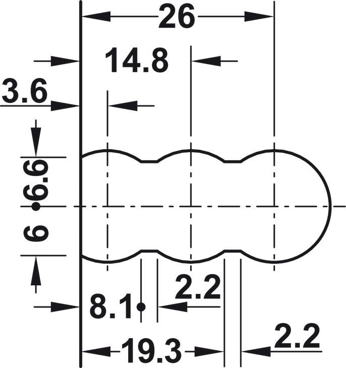 Lamello Cabineo RTA Dolap Bağlantı Elemanı - Beyaz 12 Adet