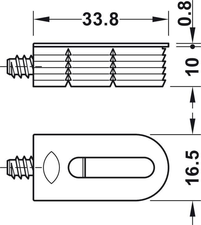 Lamello Cabineo RTA Dolap Bağlantı Elemanı - Beyaz 12 Adet