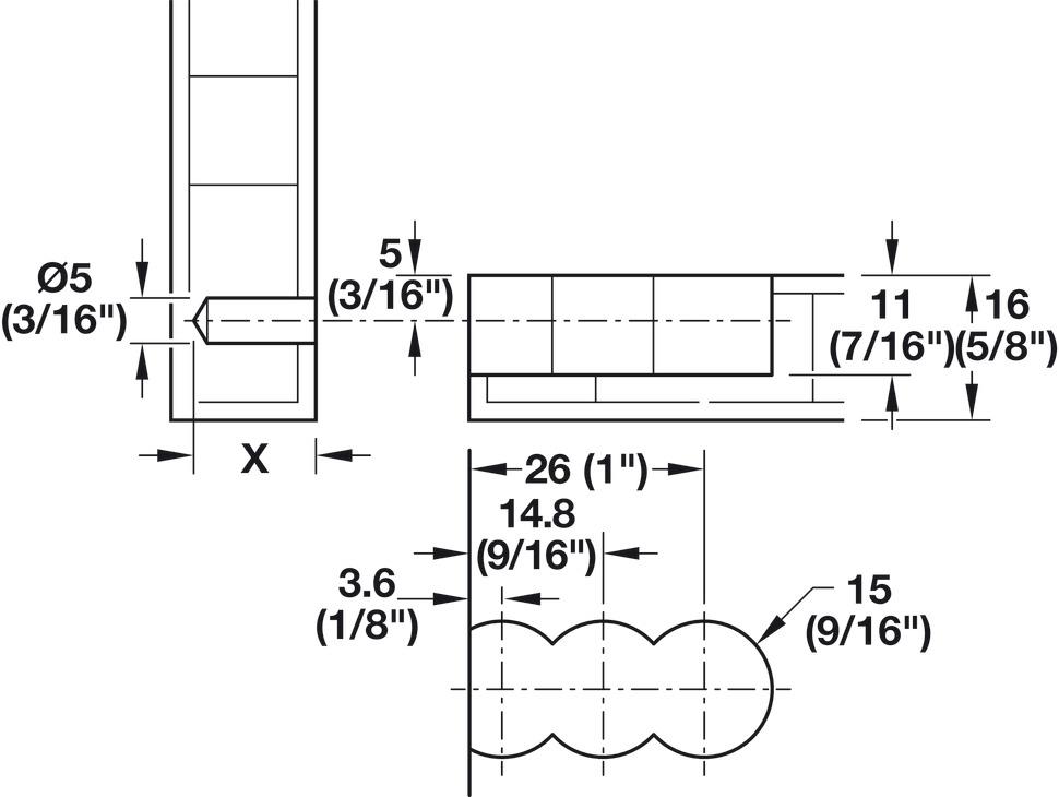 Lamello Cabineo RTA Dolap Bağlantı Elemanı - Beyaz 12 Adet