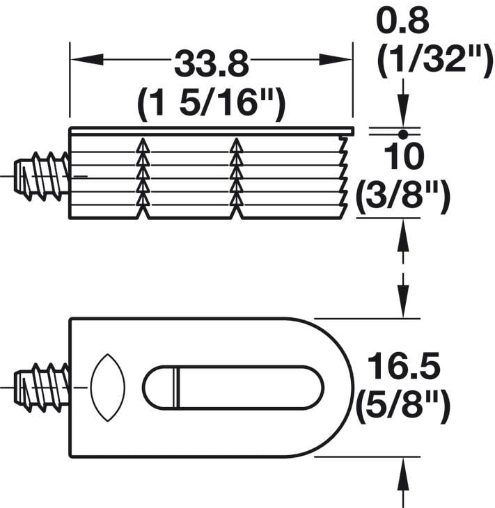 Lamello Cabineo RTA Dolap Bağlantı Elemanı - Beyaz 12 Adet