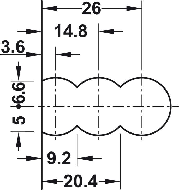 Lamello Cabineo RTA Dolap Bağlantı Elemanı - Beyaz 12 Adet