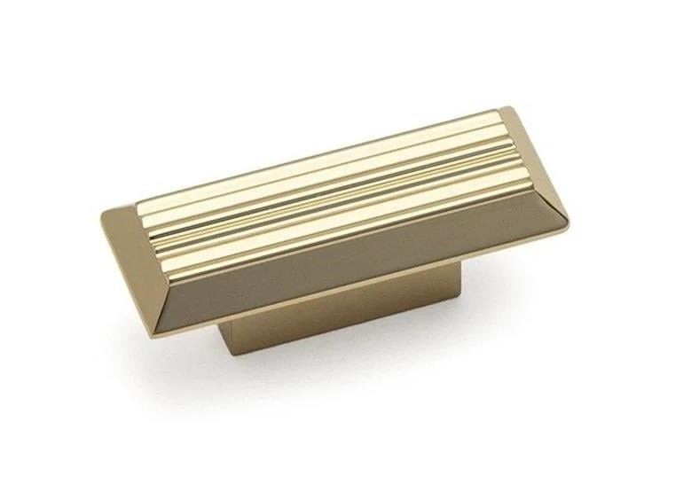 Line Çizgili Parlak Altın Tekli Kulp 16 mm. 209002