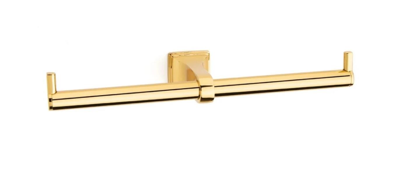 Line İkili Tuvalet Kağıtlığı Gold Kaplama