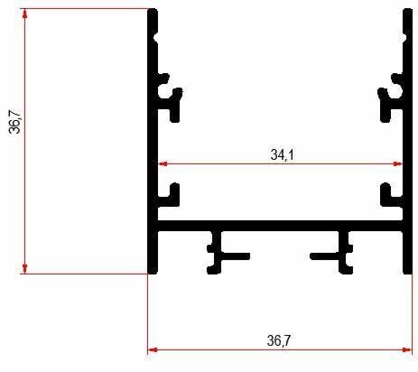 Lineer Sıvaüstü Asma Sarkıt Pcb Led Profil Armatür