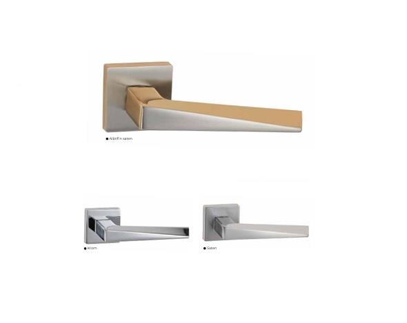 Lizbon Aynalı & Rozetli Kapı Kolu