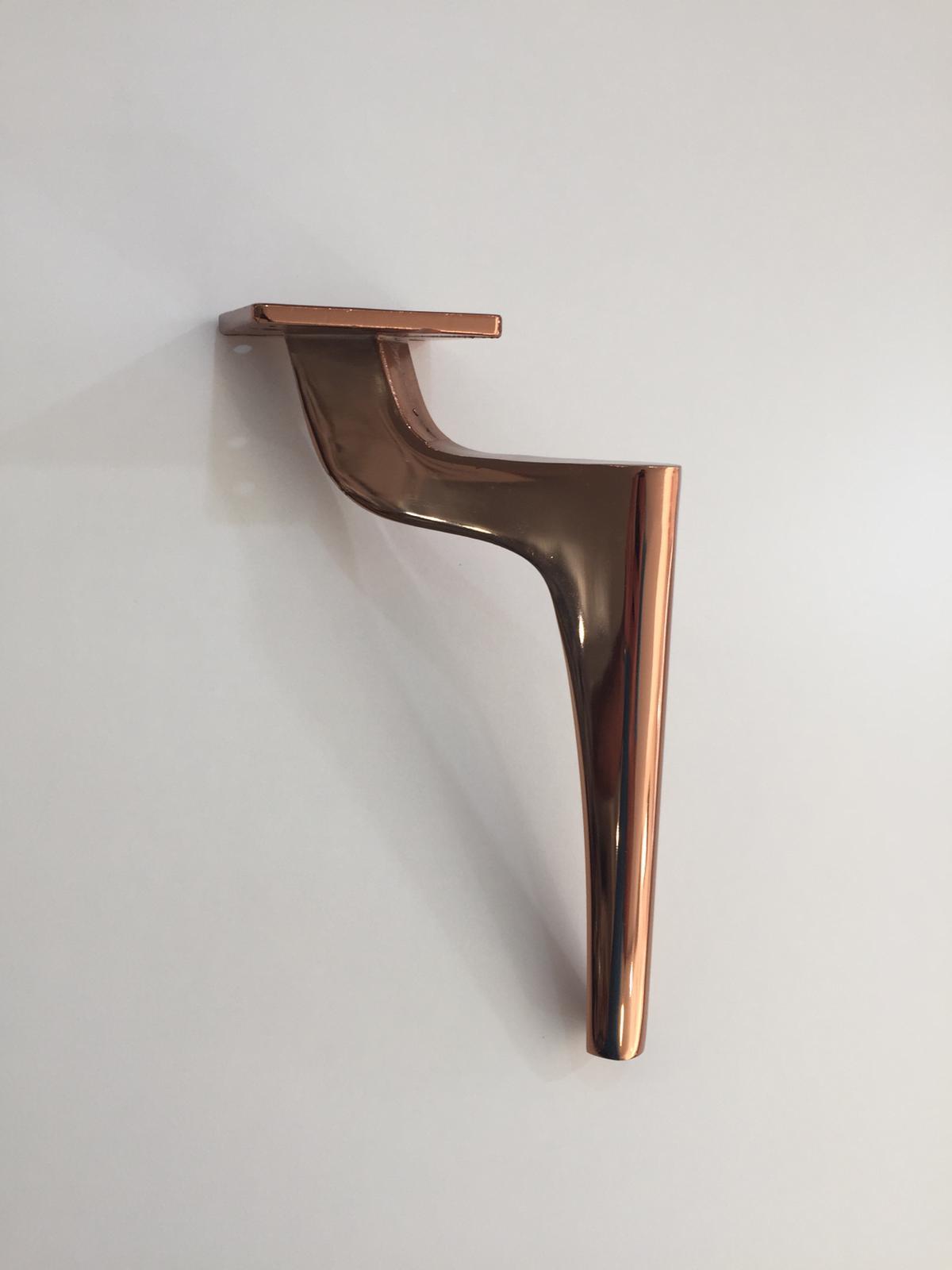 Lyon Dekoratif Mobilya Ve Koltuk Ayağı Rose Bakır 14 Cm