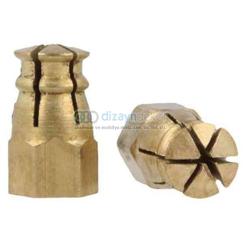 M4 5,5x7,5 Mm. Pirinç Açılan Metal Dübel-20 Adet