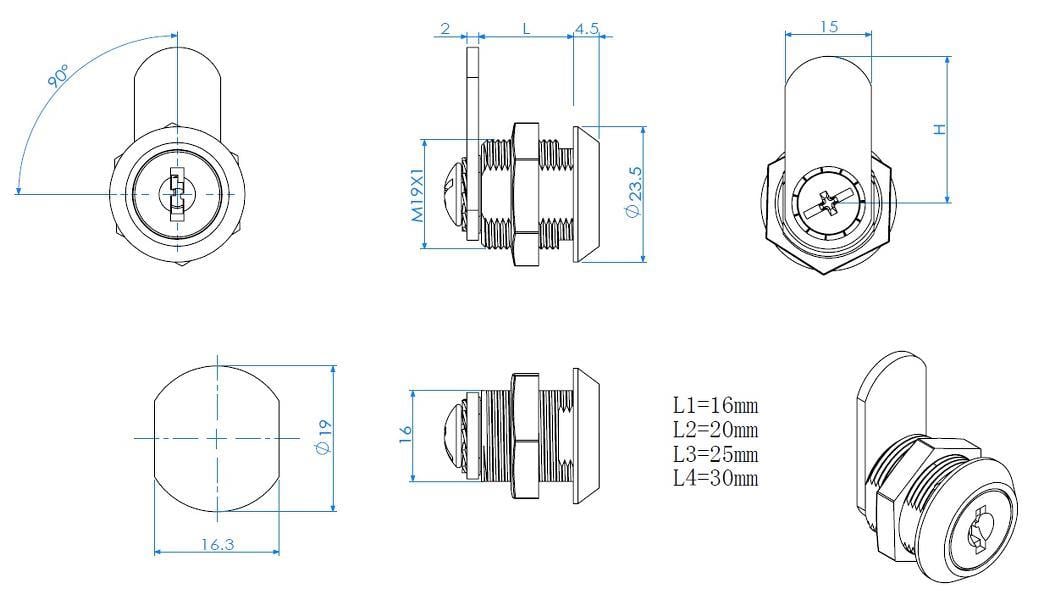 Mandallı Dolap Kiliti