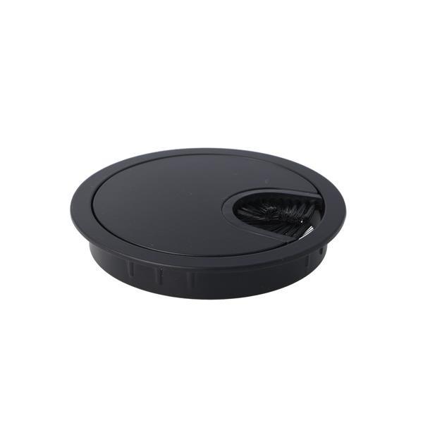 Mat Siyah Boyalı Zamak Kablo Kapağı 80 Mm