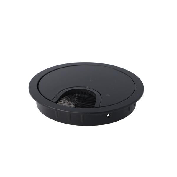 Mat Siyah Boyalı Zamak Kablo Kapağı 80 Mm