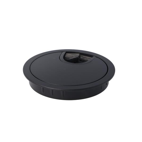 Mat Siyah Boyalı Zamak Kablo Kapağı 80 Mm
