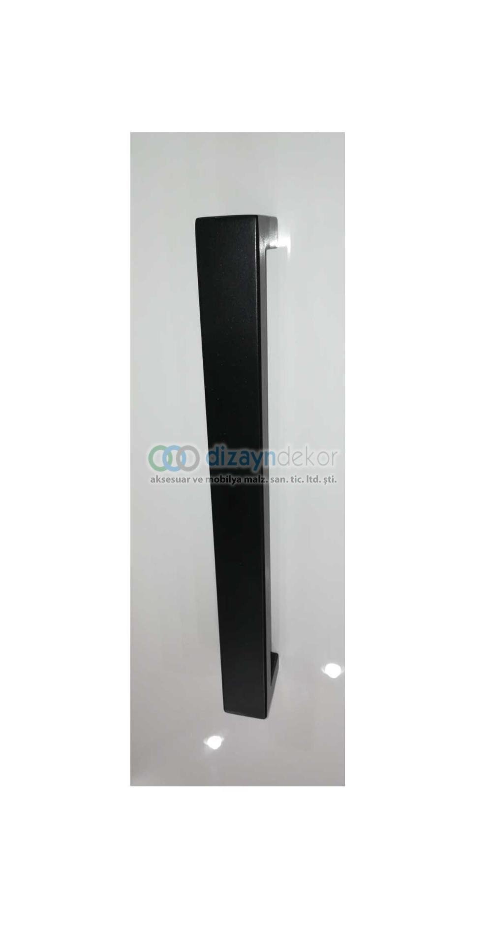Mat Siyah Paslanmaz Çelik Sürgü Ve Çekme Kapı Kolu 40x20 Mm. Profil