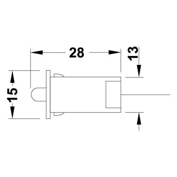 Menteşeli Gömme Kapak Anahtarı Swich